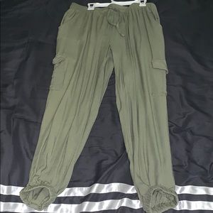 Green joggers